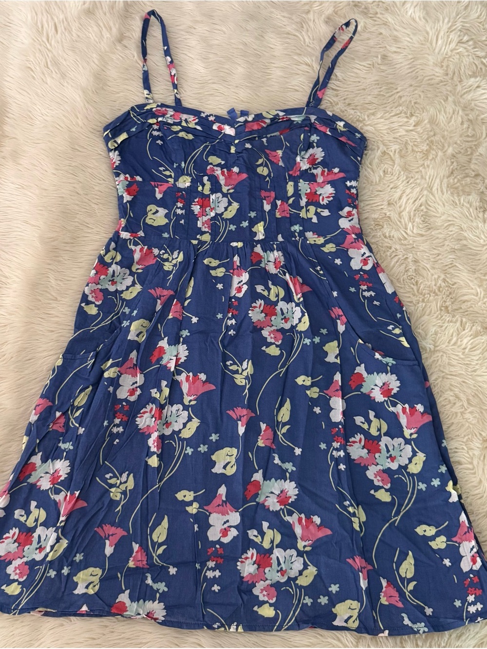 American Eagle Outfitters Blue Floral Mini Dress